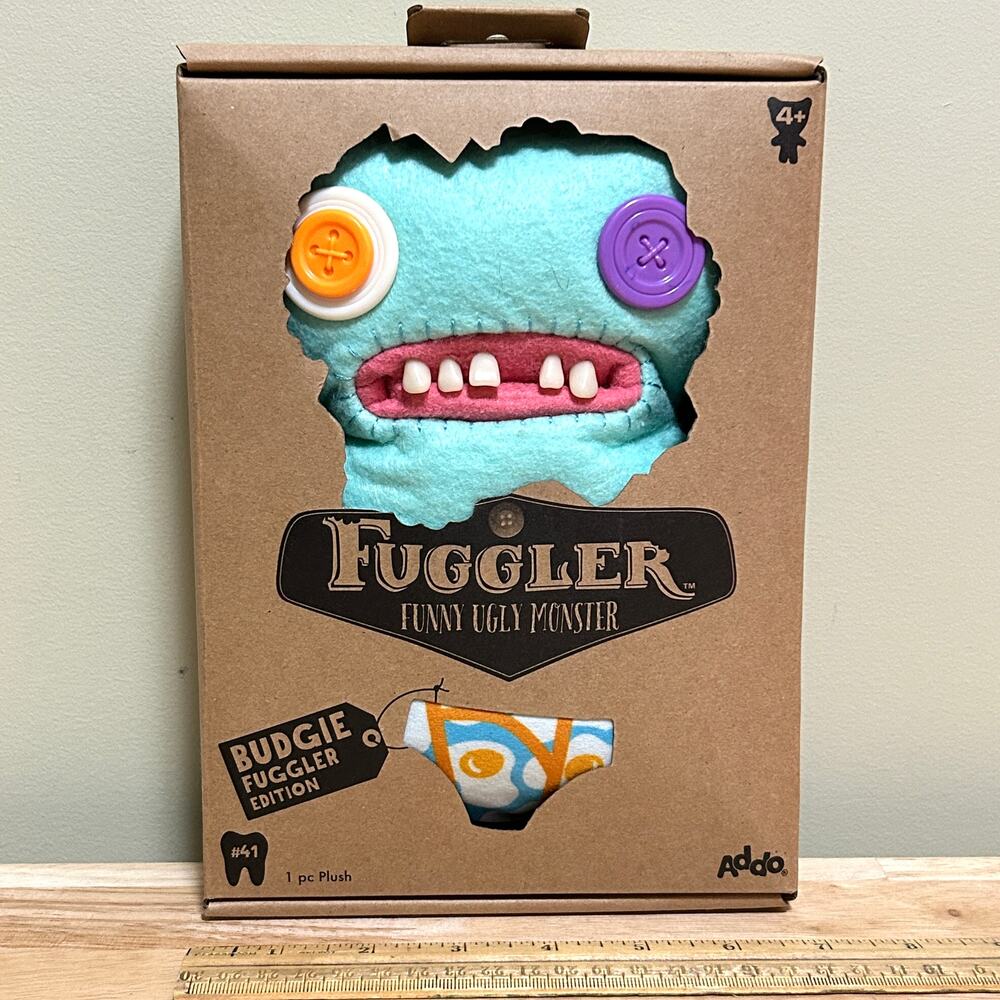 Fuggler Budgie Edition #41 GAPTOOTH McGOO Funny Ugly Monster 9" Egg Undrwear NEW